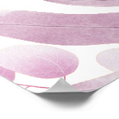 Elegant Bourgogne Big Leaves Vrijgezellenfeest Wel Poster (Hoek)