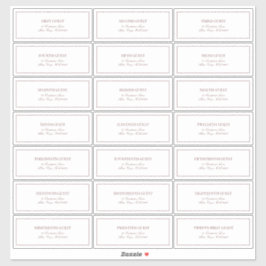 Elegant Bourgogne Classic Script Gastadres Sticker