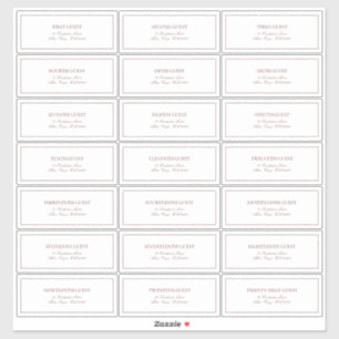 Elegant Bourgogne Classic Script Gastadres Sticker
