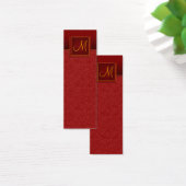 Elegant Bourgogne Crackle Finish Bladwijzer Mini Visitekaartjes (Bureau)