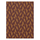 Elegant Bourgogne en Gold Floral Sprig Table Cloth Tafelkleed (Voorkant)