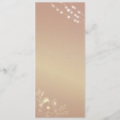 Elegant Bourgogne Monogram Bruiloft Menu (Achterkant)