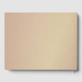 Elegant Bourgondië Goud Script Bruiloft Gastenboek (Achterkant)