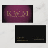 Elegant Bourgondië met het Gouden Visitekaartje (Voorkant / Achterkant)