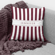Elegant Bourgondië Strepenpatroon