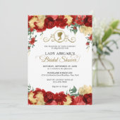 Elegant Bourgondisch bloemig Victoriaans Vrijgezel Kaart (Staand voorkant)