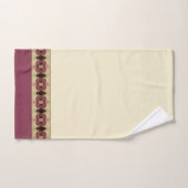 Elegant Bourgondisch design accent Bad Handdoek (Handdoek)
