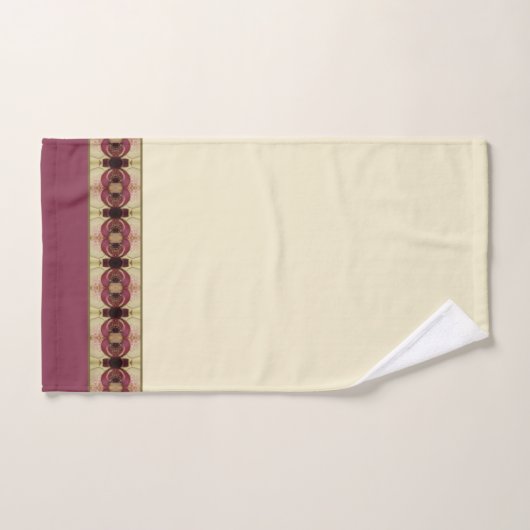 Elegant Bourgondisch design accent Bad Handdoek (Handdoek)