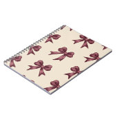 Elegant Bourgondisch Kerstcadeau Notitieboek (Linkerzijde)