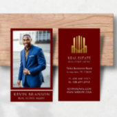 Elegant Bourgondisch onroerend goed Visitekaartje