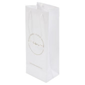 Elegant Boutique, aangepast klein papier, kooptas Wijn Cadeautas (Achterkant Gekanteld)