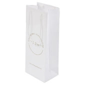 Elegant Boutique, aangepast klein papier, kooptas Wijn Cadeautas (Voorkant Gekanteld)