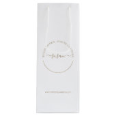 Elegant Boutique, aangepast klein papier, kooptas Wijn Cadeautas (Voorkant)