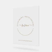 Elegant Boutique Custom Acryl Bord (Hoek)