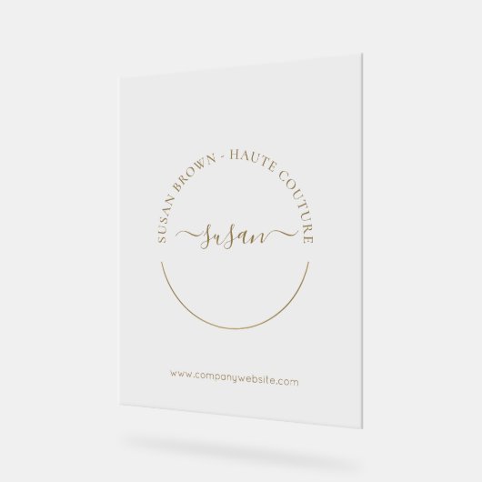 Elegant Boutique Custom Acryl Bord (Hoek)