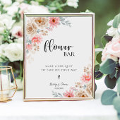 Elegant Bouw je boeket Bloemen Baby shower Reclamebord Met Voetstuk