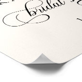 Elegant Bow and Pearl Bridal Shower Welcome Poster (Hoek)