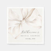 Elegant Bow Bridal Shower  Servet (Voorkant)