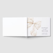 Elegant Bow bruiloft gastenboek (Volledig)