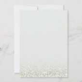 Elegant  Bow Confetti Green Roses Sweet 16 Kaart (Achterkant)