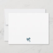 Elegant Bow Coquette Personalized Notitiekaartje (Achterkant)