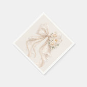 Elegant Bow Floral Baby Shower Servet (Hoek)