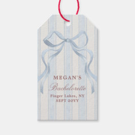 Elegant Bow Personalized Bachelorette Party Cadeaulabel