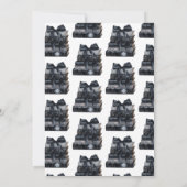 Elegant Bow She's Tying The Knot Bridal Shower  Kaart (Achterkant)