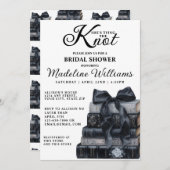 Elegant Bow She's Tying The Knot Bridal Shower  Kaart (Voorkant / Achterkant)