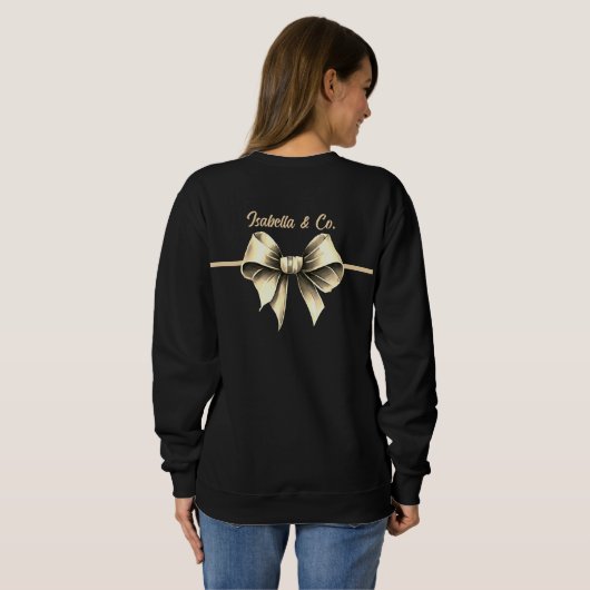 Elegant Bow Sweatshirt (Achterkant volledig)