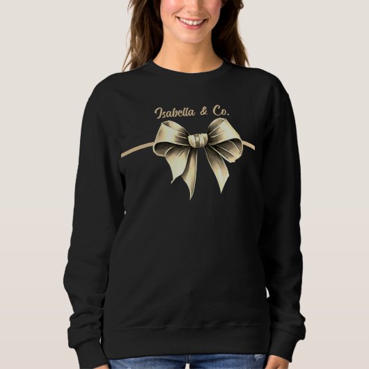 Elegant Bow Sweatshirt (Voorkant)