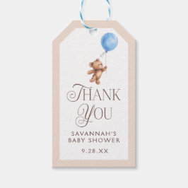 Elegant Boy Beer Baby shower Cadeaulabel