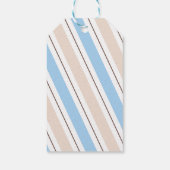 Elegant Boy Beer Baby shower Cadeaulabel (Achterkant)