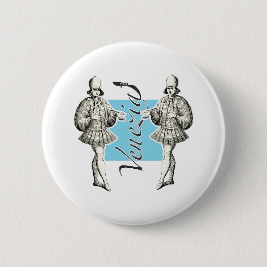 Elegant boy from Renaissance Venice Ronde Button 5,7 Cm (Voorkant)