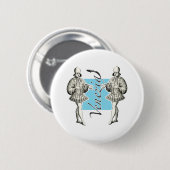 Elegant boy from Renaissance Venice Ronde Button 5,7 Cm (Voorkant /achterkant)