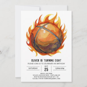 Elegant Boy Sport Basketbal Verjaardag Kaart