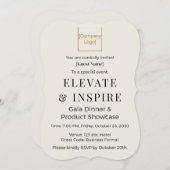 Elegant Bracket Invitation | Corporate Gala & Even Kaart (Voorkant / Achterkant)