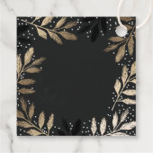 Elegant Branch Merry Kerstmis Bedankjes Labels (Achterkant)