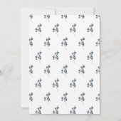 Elegant Branches Foto Afstuderen Announcemet Aankondiging (Achterkant)