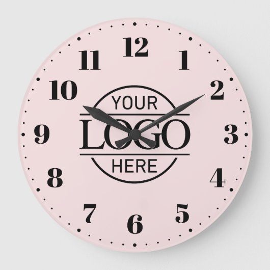 Elegant Branded Bedrijf Business Logo Promotional Grote Klok (Voorkant)