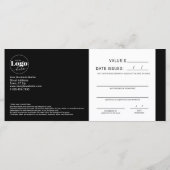 Elegant Branded Logo Zakelijk Cadeaubon (Achterkant)
