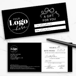 Elegant Branded Logo Zakelijk Cadeaubon