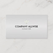 Elegant Branded Silver Metallic Kijk Visitekaartje (Voorkant)