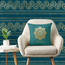 Elegant Breathe Green en Gold Mandala