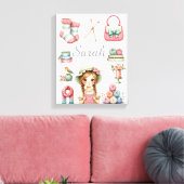 Elegant Breiwerk Canvas Afdruk (Insitu (Woonkamer))