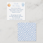 Elegant, breng een Baby shower in het boekherfst Informatiekaartje (Voorkant / Achterkant)