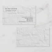 Elegant Brick Wall Plain Professional minimalist Visitekaartje (Voorkant / Achterkant)