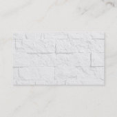 Elegant Brick Wall Plain Professional minimalist Visitekaartje (Achterkant)