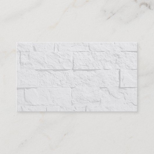 Elegant Brick Wall Plain Professional minimalist Visitekaartje (Achterkant)