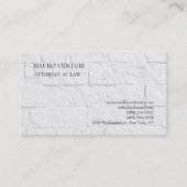 Elegant Brick Wall Plain Professional minimalist Visitekaartje (Voorkant)